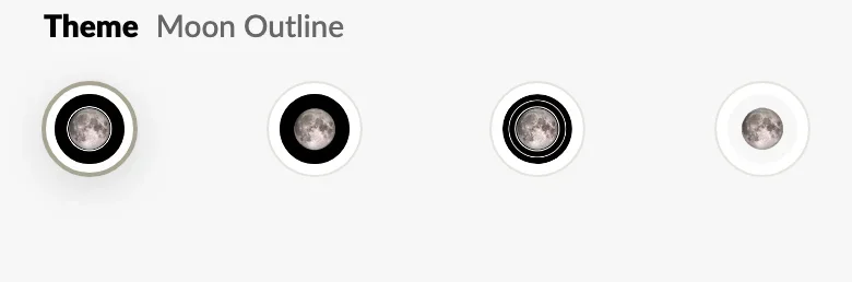 Moon map style options