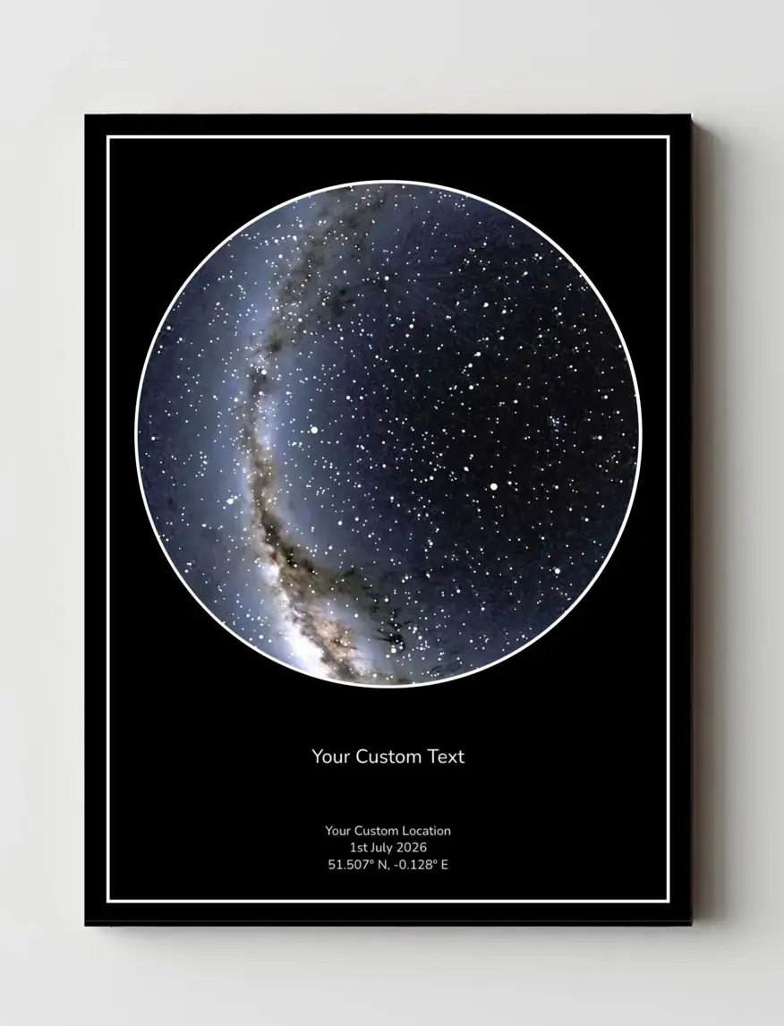 Real photo star map