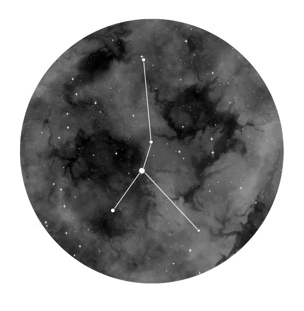 A picture of the Cancer constellation.