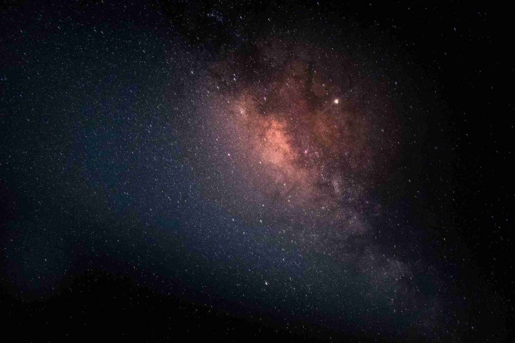 A picture of the stars, a spectacular view of the stars. 