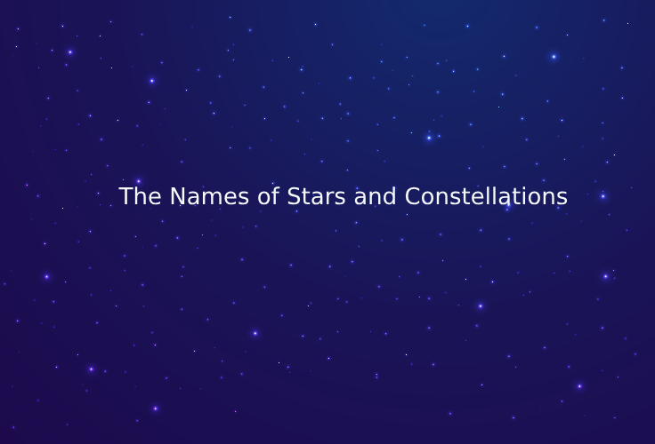 The Names of Stars and Constellations