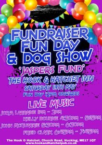 A picture of Jasper's fund fundraiser fun day details.