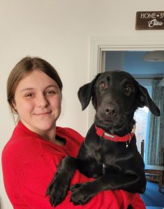 A picture of Ellie and Jasper.