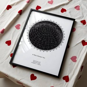 Picture the Stars personalised star map product