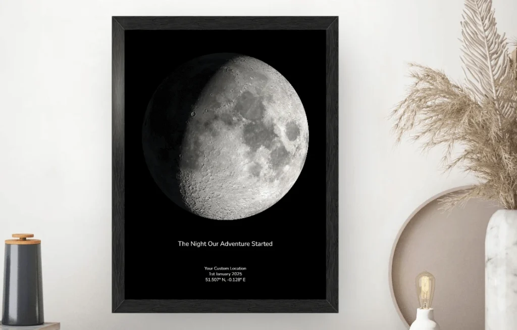 Express Your Feelings through a Moon Map Caption