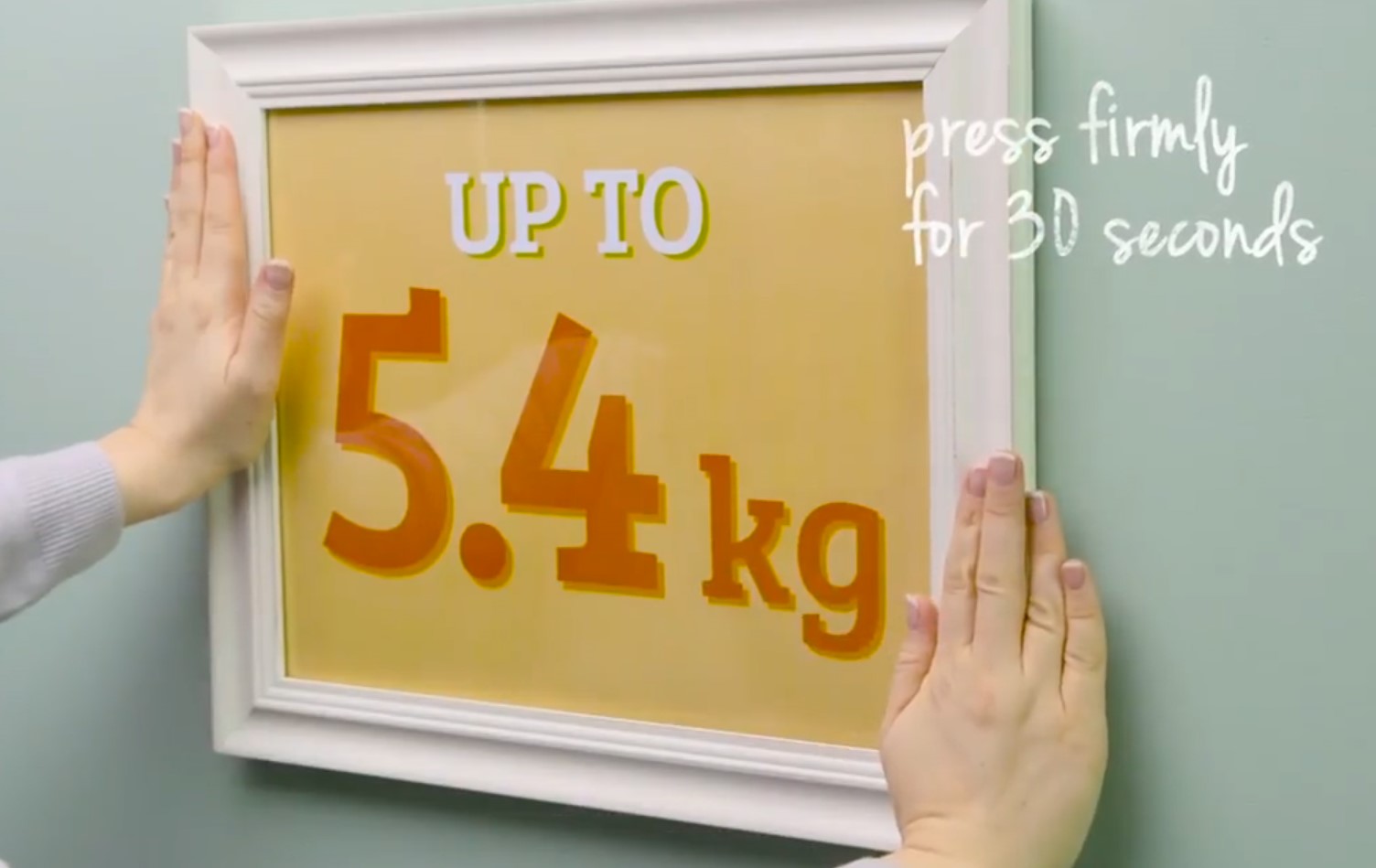 Press down for 30 seconds.