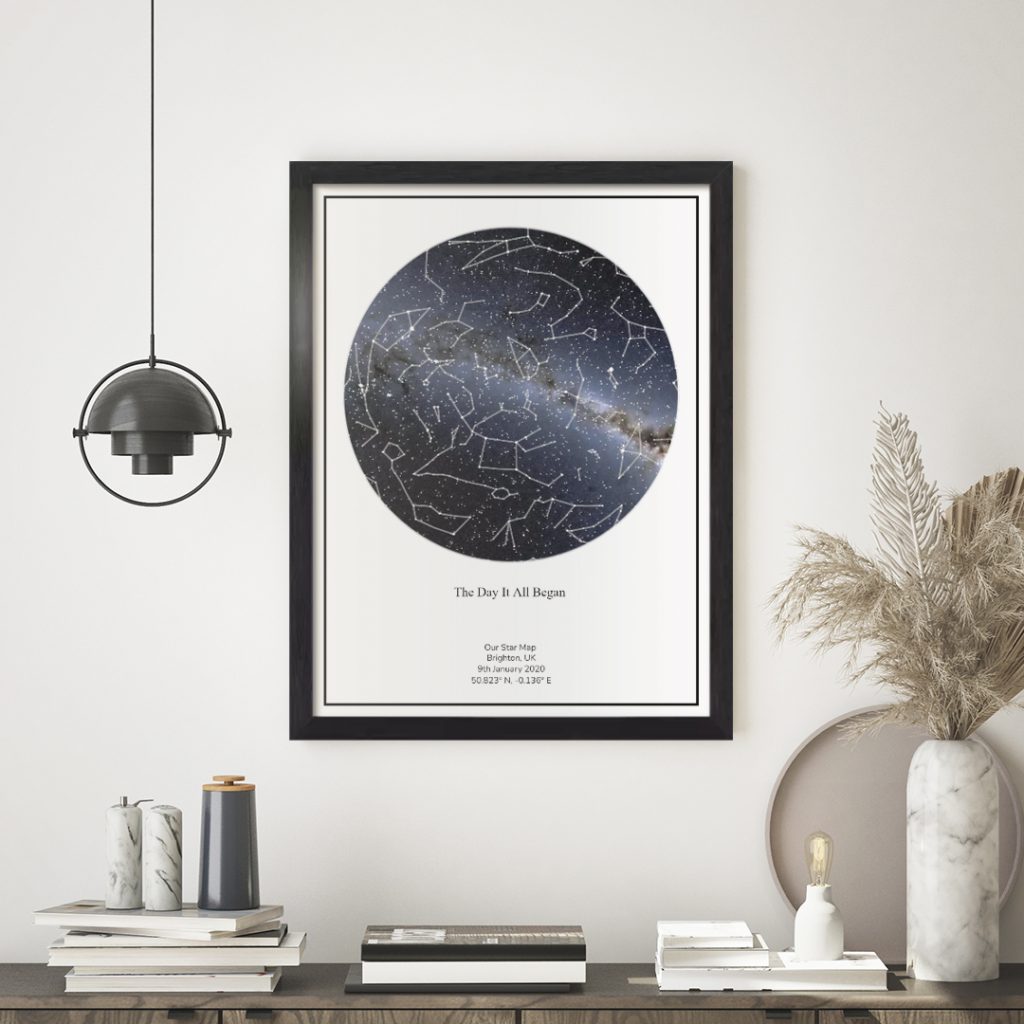 A picture of Picture the Stars Real Photo star map product.