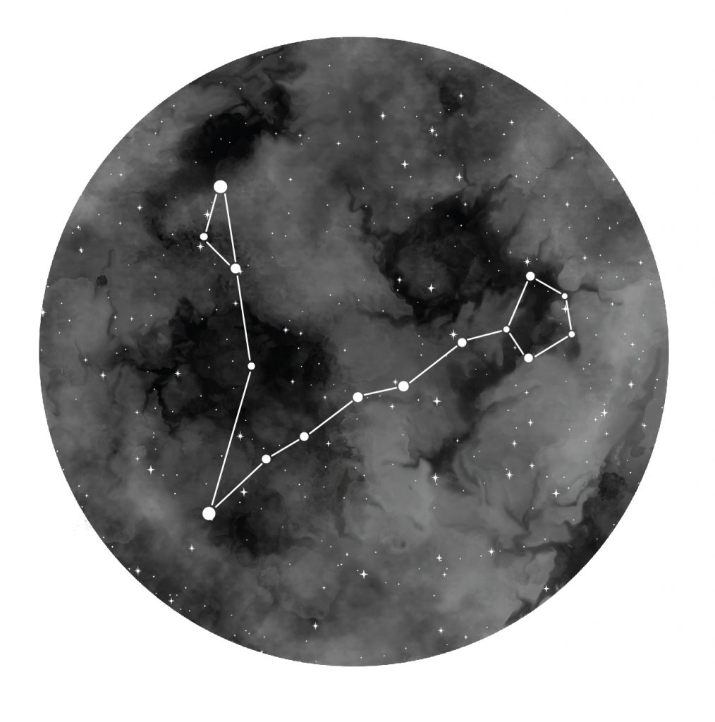 A picture of the Pisces constellation.