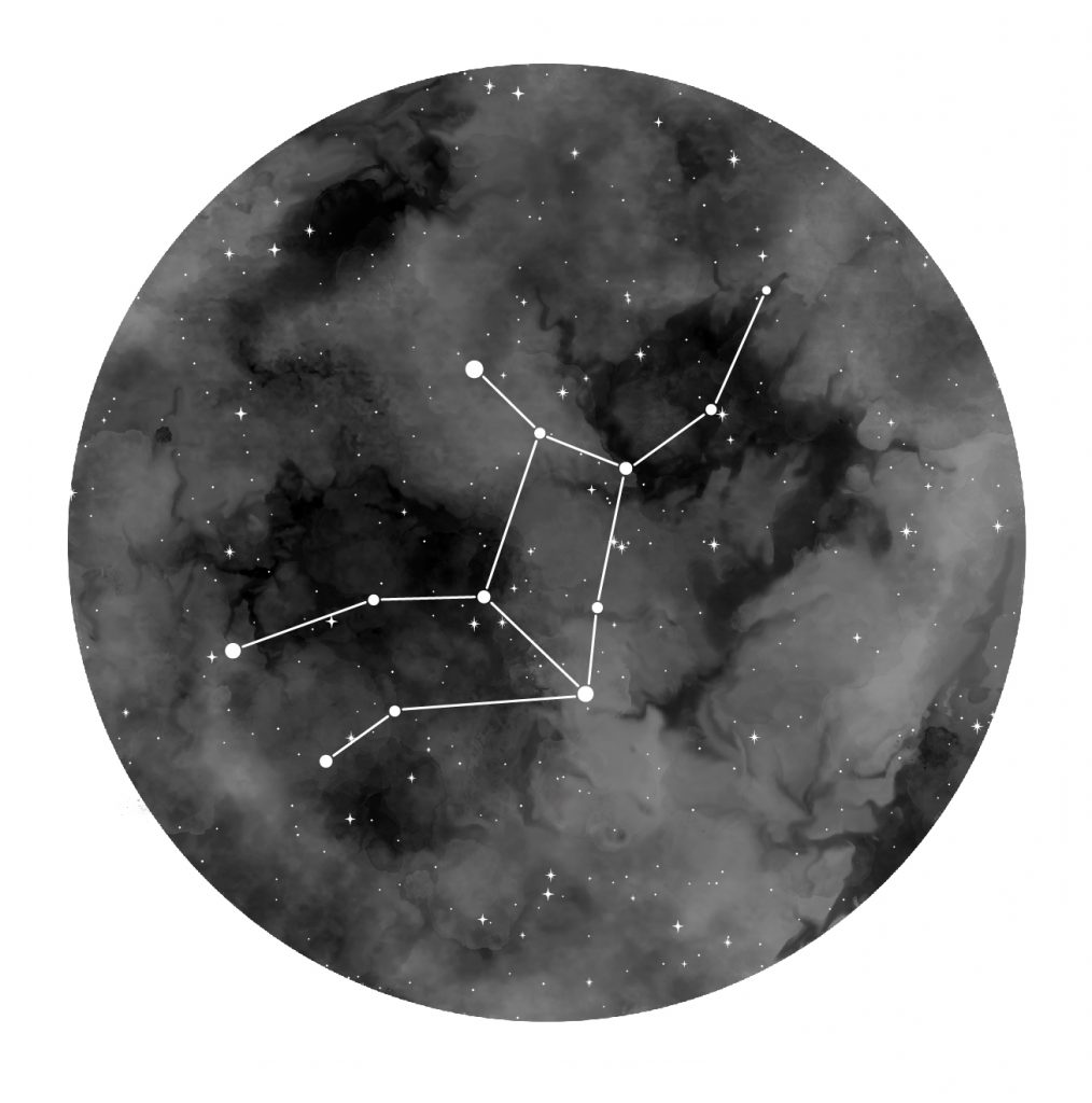 A picture of the Virgo constellation.